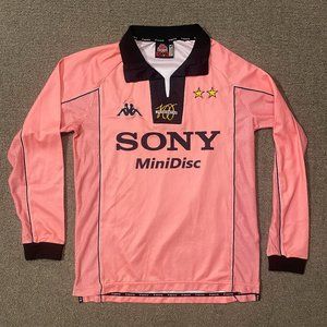 Vintage KAPPA GARA JUVENTUS Centenary 1997-98 AWAY JERSEY Long Sleeves Sz Medium